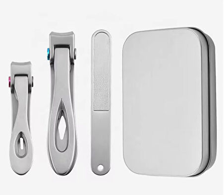 Ultra Geniş Ağızlı Paslanmaz 3 lü Tırnak Makas Seti