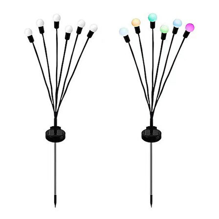8 Led'li Güneş Enerjili Ateş Böceği Çiçek Lamba S-52