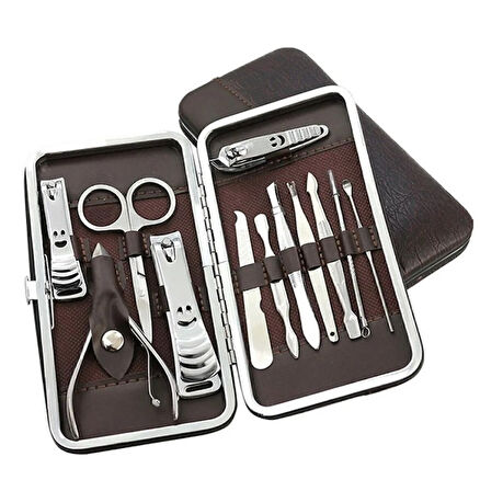 12 Parça Manikür Seti Çantalı