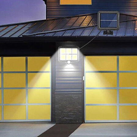 Güneş Enerji Panelli 120 LED Bahçe Aydınlatma S-30