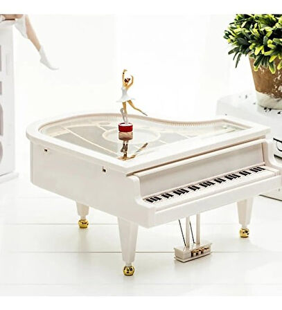 Balerinli Dans Eden Piyano Müzik Kutusu N-46