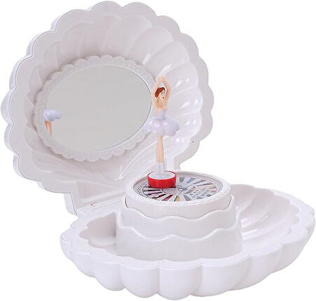 Dans Eden Balerinli İstiridye Müzik ve Takı Kutusu N-38