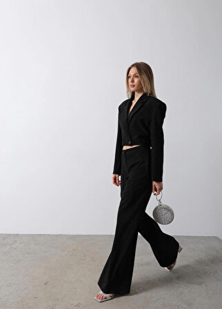 Yeni sezon taşlı ceket pantolon ikili takım