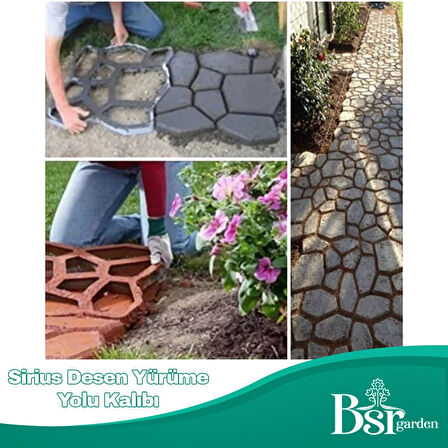 Yürüme Yolu Kalıbı Sirius Desen / 8 Adet / Bsr Garden