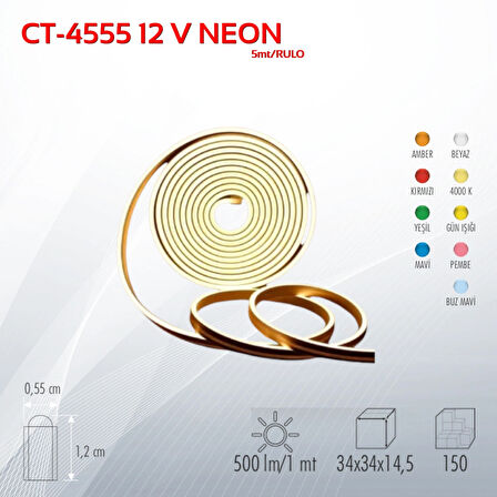 CATA CT-4555 12 V NEON LED 5m