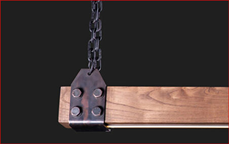 Ahşap Askılı Avize, Sarkaç Lamba LED Aydınlatma, Minimalist Askı Dekorasyonu, İskandinav Ahşap Sarkaç Lambalar, 