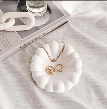 Dekoratif Bubble Tabak, Görsel Çekim Tabağı, Pinterest Model Takı Tabağı