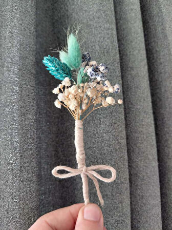 Gelin Saç Tarağı & Damat Yaka Çiçeği Seti – El Yapımı Özel Tasarım