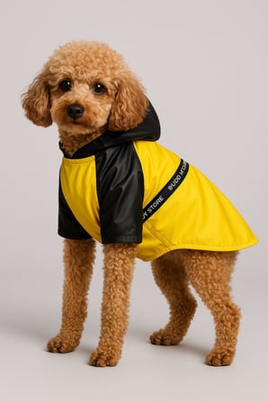 Buddy Store Premium "Stormy Walk" Yağmurluk – Şık ve Su Geçirmez Köpek Montu (Wild Buddy Edition)