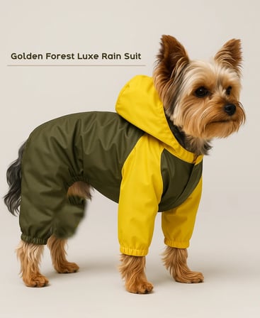 Golden Forest Luxe Rain Suit - Kedi & Köpek Yağmurluk & Rüzgarlığı