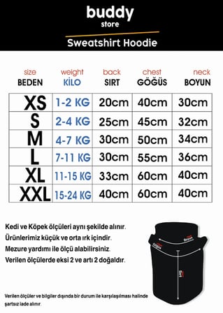 Mor Baskısız Kedi ve Köpek Sweatshirt Hoodie