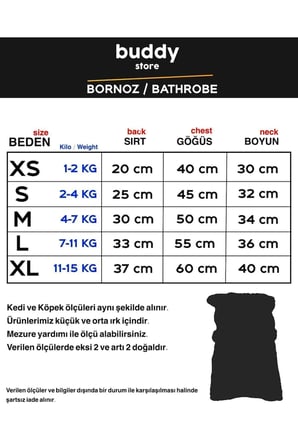 Kedi & Köpek Kıyafeti - Mavi Peluş Bornoz