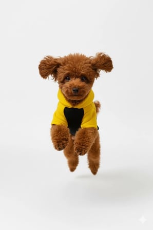 Kontrast Koleksiyon Kapüşonlu Köpek Hoodie – Rahat Sweatshirt