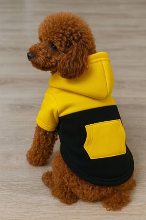 Kontrast Koleksiyon Kapüşonlu Köpek Hoodie – Rahat Sweatshirt