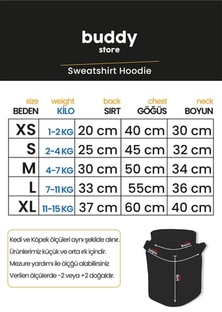 Kontrast Koleksiyon Kapüşonlu Köpek Hoodie – Rahat Sweatshirt