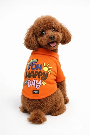 Turuncu Hakim Yaka Comfort Fit Köpek Sweat Ceketi (WarmFlex Koleksiyonu)