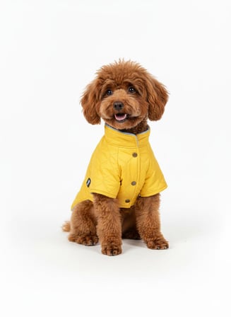 Sunny Puffer Sarı Köpek Montu
