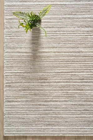 Buhara Bambu Degrade İplik Premium Yumuşak Salon Oturma Odası Yatak Odası Halısı Düz KREM
