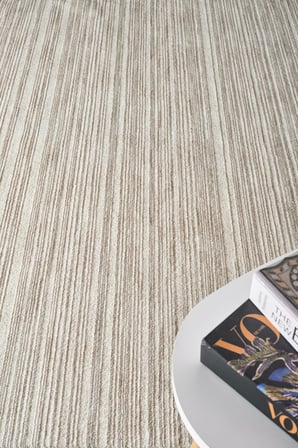 Buhara Bambu Degrade İplik Premium Yumuşak Salon Oturma Odası Yatak Odası Halısı Düz KREM