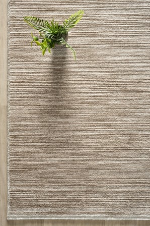 Buhara Bambu Degrade İplik Premium Yumuşak Salon Oturma Odası Yatak Odası Halısı Düz Vizon