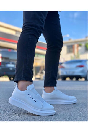 Kalın Yüksek Taban Çift Bant  Erkek Günlük Ayakkabı Sneaker Spor Ayakkabı