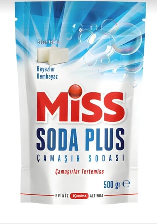 Miss Soda Plus Optik Etkili Beyaz Sabunlu El ve Matik Çamaşır Sodası