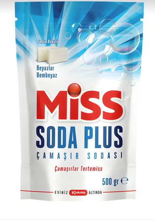 Miss Soda Plus Optik Etkili Beyaz Sabunlu El ve Matik Çamaşır Sodası