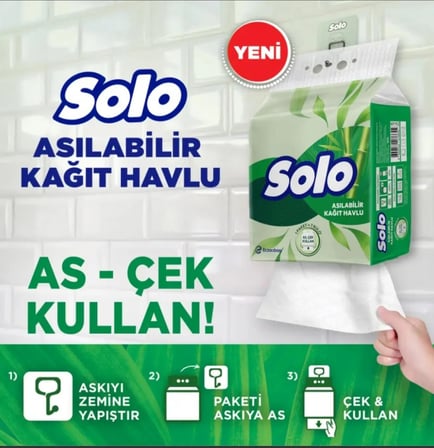 Solo Asılablir Kağıt Havlu 1 Adet 1=7