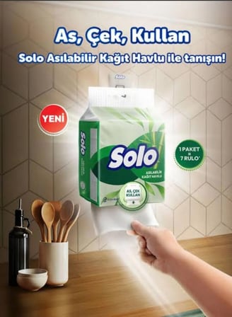 Solo Asılablir Kağıt Havlu 1 Adet 1=7