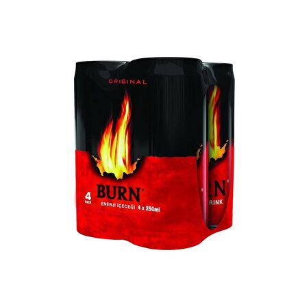 Burn Enerji İçeceği 250ml 4'lü