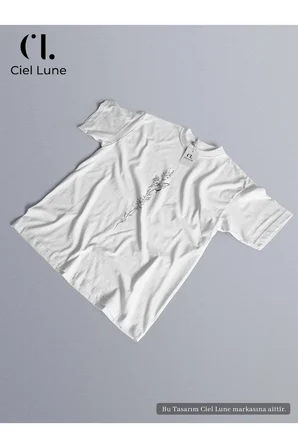 unisex butterfly flower özel tasarım - oversize t-shirt
