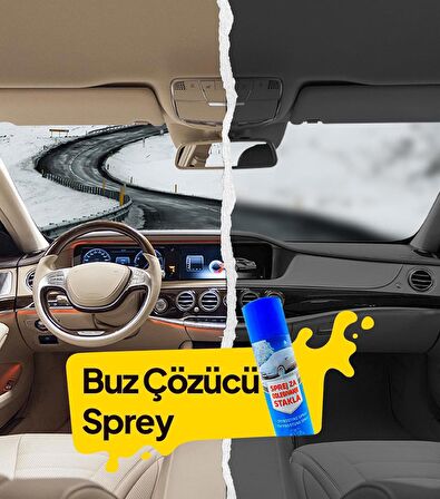 Buz Çözücü Sprey 400 ml Oto Cam Buz Çözücü & Buzlanma Önleyici