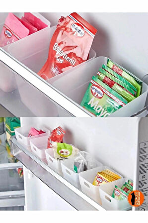 6 Adet Buzdolabı Kapak Içi Düzenleyici Organizer 6'lı Buzdolabı Içi Düzenleyici Ve Banyo Organizeri