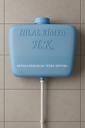 Depolu Sabunluk Sistemi Yedek Deposu 20 Kg Kapasiteli - Mavi