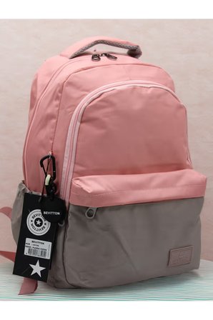 Pudra Vizon Unisex Orta Ve Lise Okul Çantası Su Geçirmez Kumaş Unisex Okul Sırt Çantası 2200