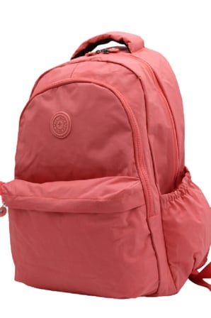 Okul Çantası Su Geçirmez Kumaş Unisex Somon Okul Sırt Çantası 2200