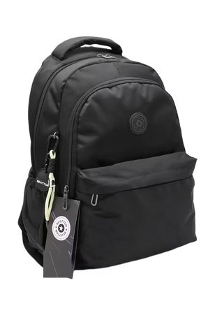 Siyah Unisex Okul Çantası Su Geçirmez Kumaş Unisex Okul Sırt Çantası 2200