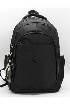 Su Geçirmez Kumaş Unisex Okul Çantası Siyah Renk Okul Sırt Çantası 1650