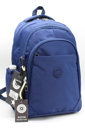 Su Geçirmez Kumaş Unisex Okul Çantası Lacivert Renk Okul Sırt Çantası 1650
