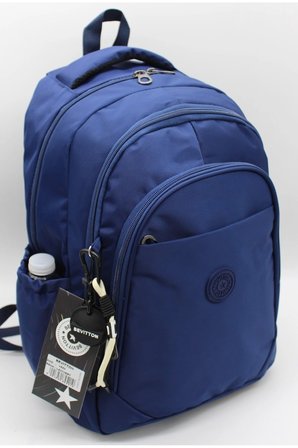 Su Geçirmez Kumaş Unisex Okul Çantası Lacivert Renk Okul Sırt Çantası 1650