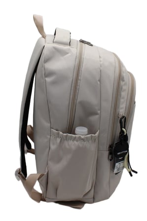 Su Geçirmez Kumaş Unisex Okul Çantası Bej Renk Okul Sırt Çantası 1650