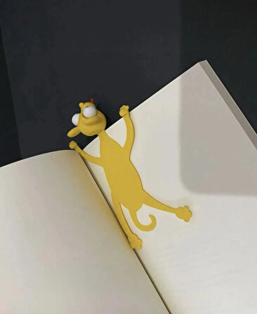 Sıkışmış Fare Kitap Ayracı-Sarı
