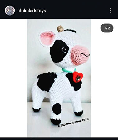 Sütaş ineği anne bebek set büyük buzu ve küçük buzu oyuncak 