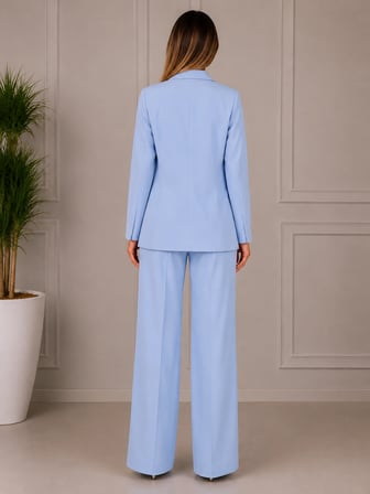 Buz Mavisi Blazer Pantolon Takım 💙