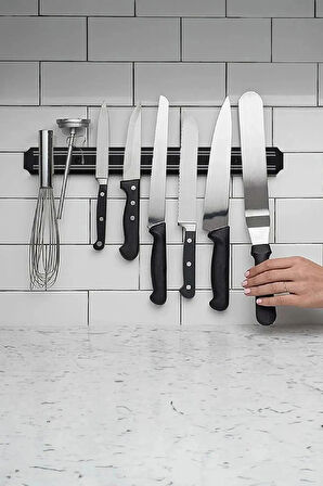 55 Cm Mıknatıslı Duvar Bıçak Askısı Standı Güçlü Mıknatıs Bıçaklık Alet Edavat Organizer