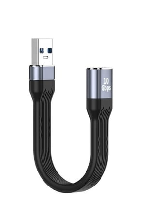 USB To USB Dişi Kablo 10 GBPS USB Type Kablosu 100W Pd Hızlı Şarj Kablosu - Siyah C-112 10 Cm