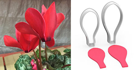 SİKLAMEN Çiçek Kesici Set 2’li – 4cm