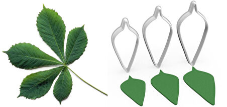 AT KESTANESİ Çiçek Yaprak Kesici Set 3’lü – 7cm