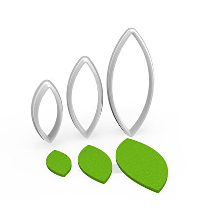 YAPRAK-3 Kesici Set 3’lü – 5cm