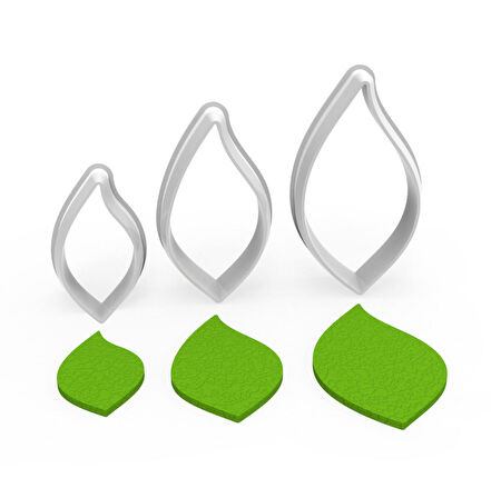 YAPRAK Kesici Mini Set 3’lü – 3cm